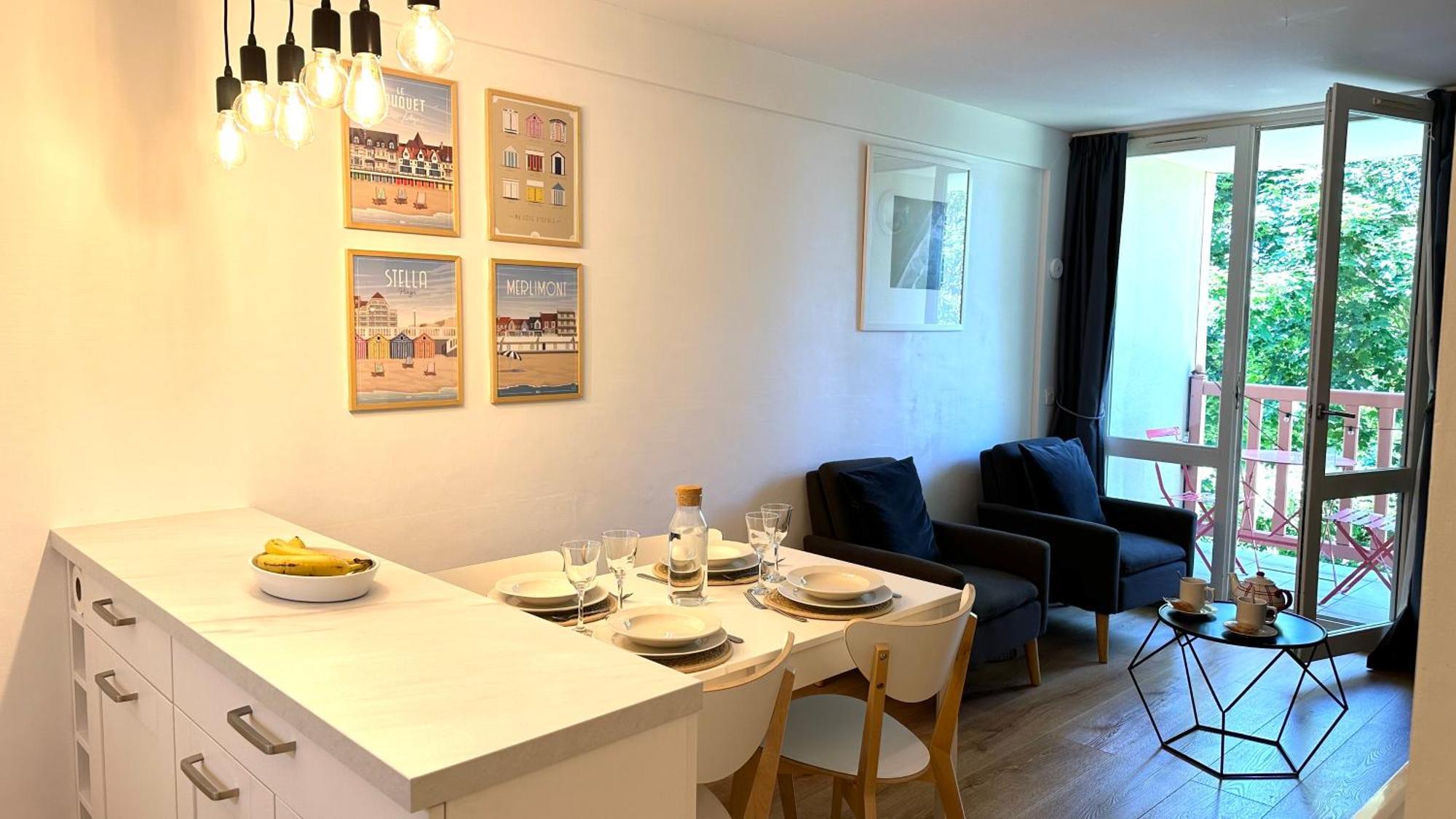 Appt 4 Pers-2 Chb-2 Sdb-piscine-linge Inclus-literies Faites A L'arrivee Inclus-parking Le Touquet-Paris-Plage